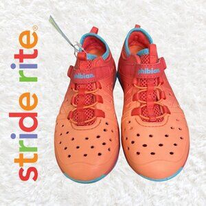 Stride Rite Kids Size 12 Orange Red Blue Play Shoes Water Shoes